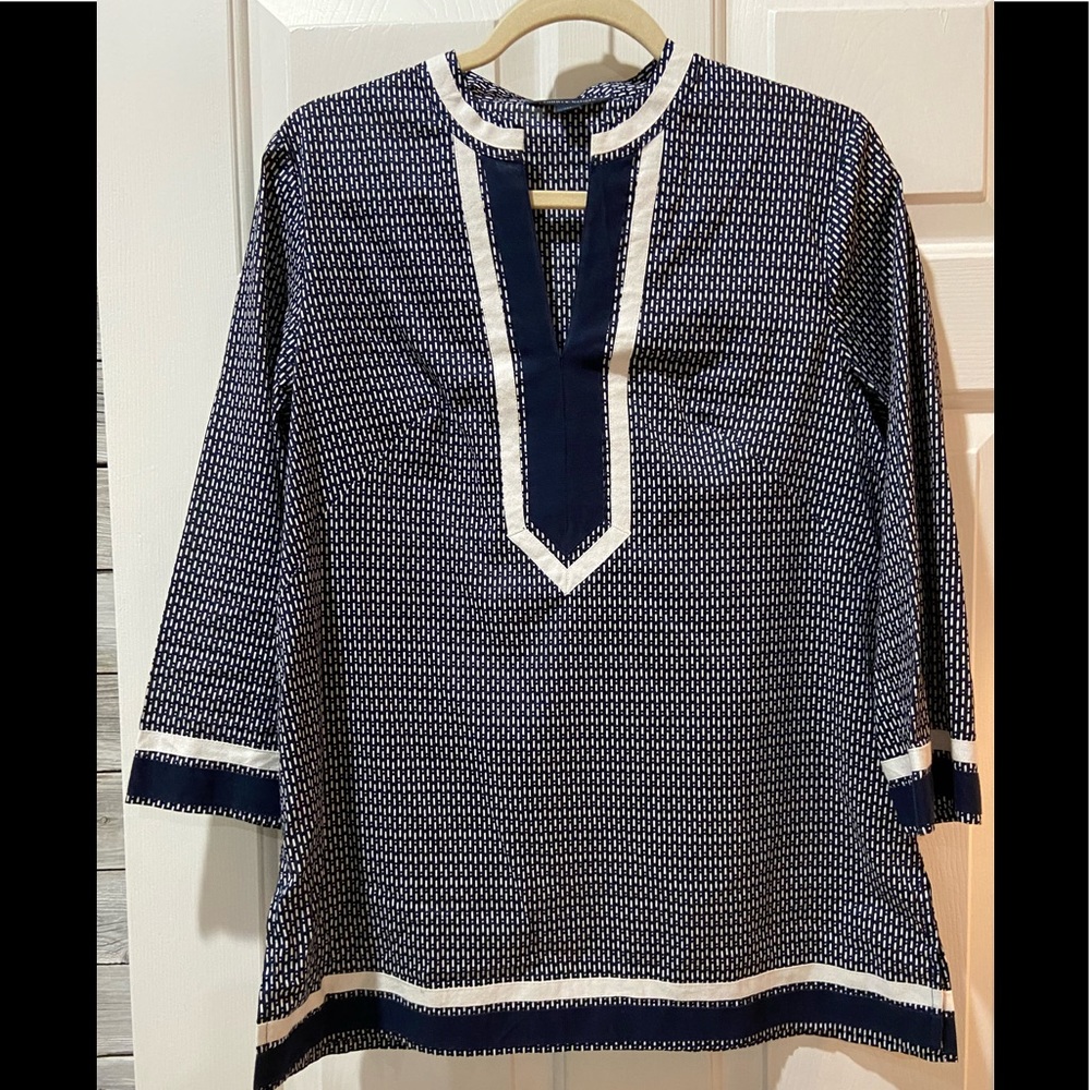 Tommy Hilfiger Ladies Navy & White Tunic